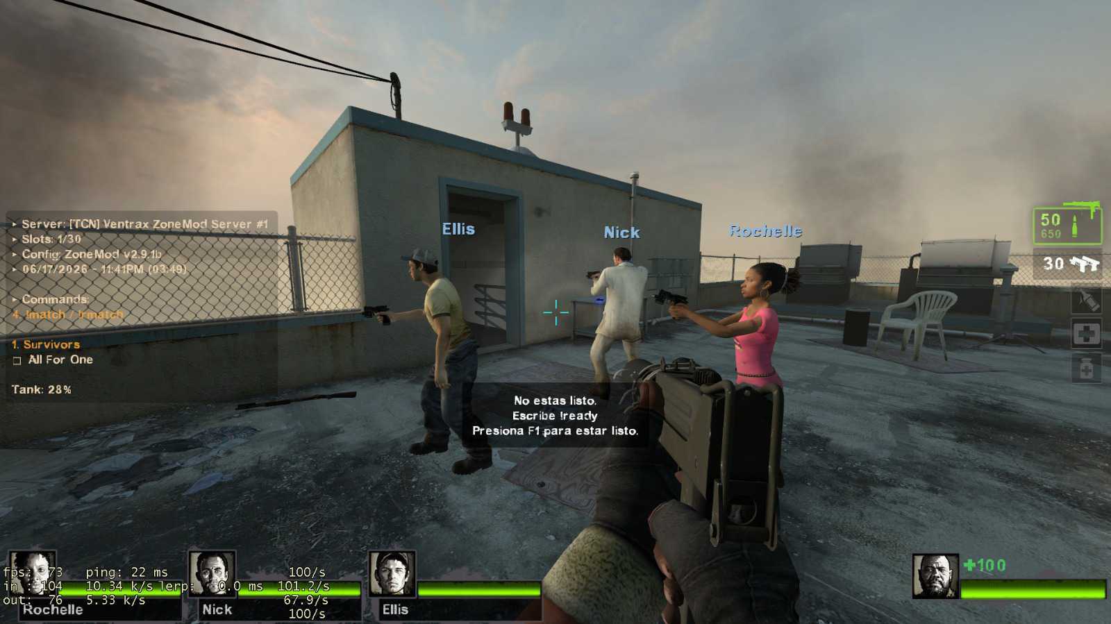 Servidor en juego: [TCN] Ventrax ZoneMod Server #1, config ZoneMod v2.9.1b.
